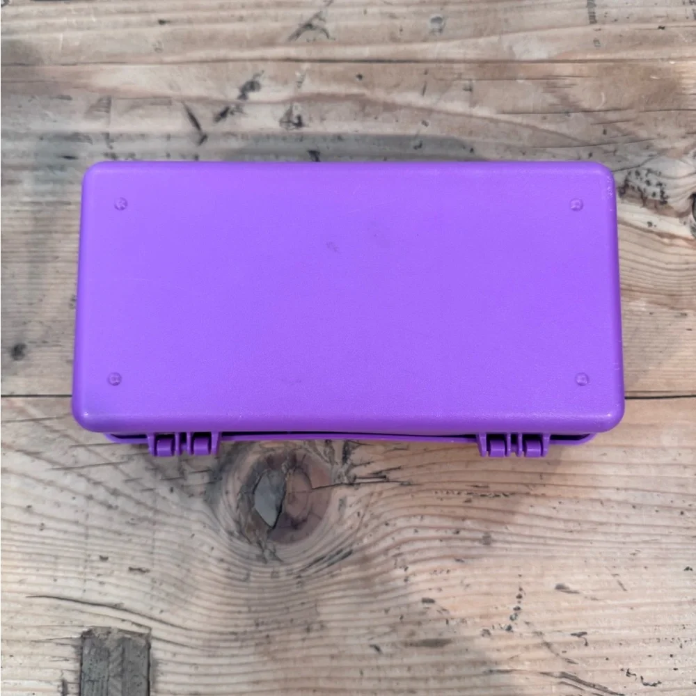 Vintage Caboodles Purple Makeup Pencil Storage Box